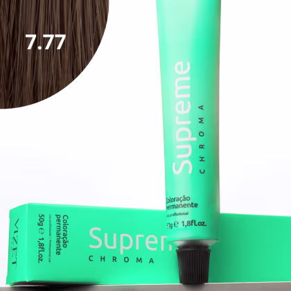 Imagem do produto Coloração Supreme Chroma 7.7 Loiro Médio Marrom 50gr Vizet