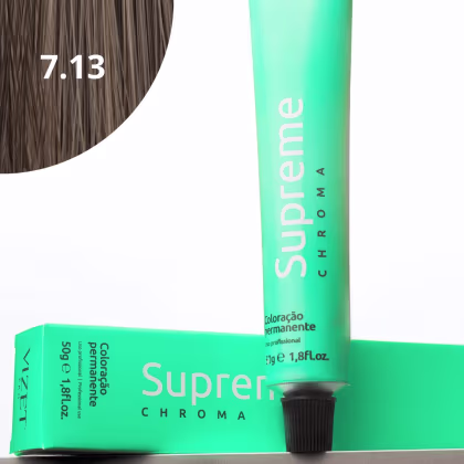 Imagem do produto Coloração Supreme Chroma 7.3 Loiro Médio Dourado 50gr Vizet