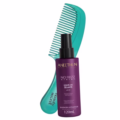 Imagem do produto Kit Leave-in Aneethun no Frizz System 120ml Pente Beauty Secret