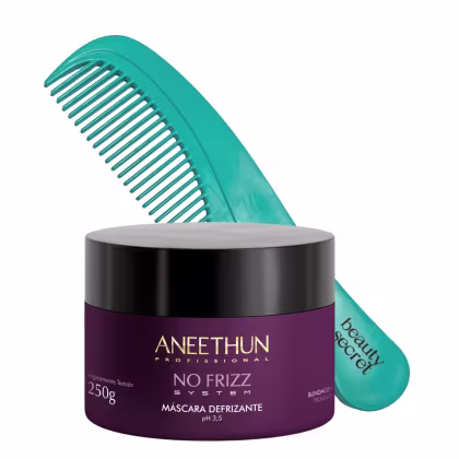 Imagem do produto Kit Máscara Aneethun No Frizz System 250g e Pente Beauty Secret