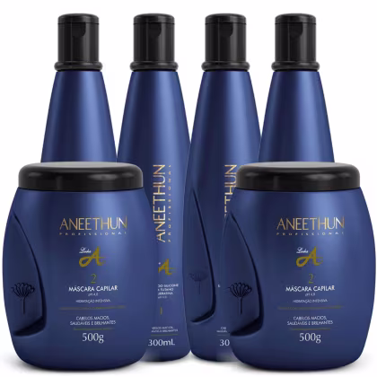 Imagem do produto Kit Linha A Profissional Shampoo 4x300ml + Mascara 2x500g