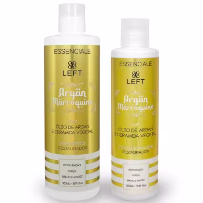 Imagem do produto Kit Shampoo 500ml + Cond 300ml Argan e Ceramida Mini Pack Essenciale