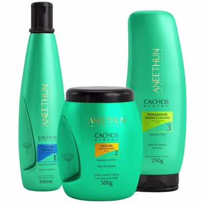 Imagem do produto Kit Co Wash Máscara E Finalizador Ondas E Cachos Aneethun