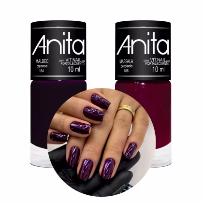 Imagem do produto Esmalte Anita Coleção Uvas - Kit c/ 2 Esmaltes