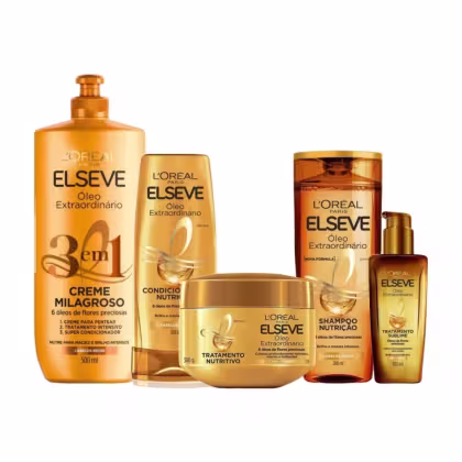 Imagem do produto Kit Elseve L’Oréal Paris Óleo Extraordinário (5 produtos)