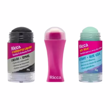Imagem do produto SKIN CARE KIT CUIDADOS FACIAIS - 3 BASTÕES FACIAIS - RICCA