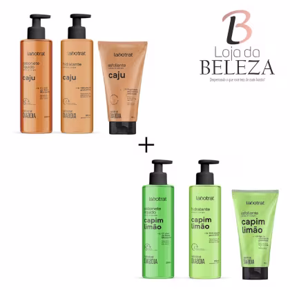 Imagem do produto COMBO COM 2 KITS DE BANHO CAJU E CAPIM LIMÃO DIA A DIA LABOTRAT