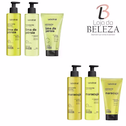 Imagem do produto COMBO COM 2 KITS DE BANHO LIMA DA PERSIA E MARACUJA DIA A DIA LABOTRAT