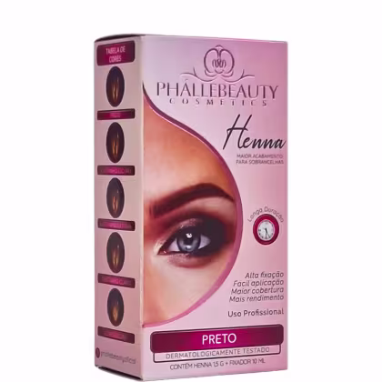 Imagem do produto Phállebeauty - Henna Acabamento para Sobrancelhas Preto