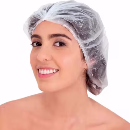 Imagem do produto Santa Clara - Touca Plástica Descartável para Banho Transparente (6 Peças)