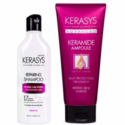 Imagem do produto Kit Kerasys Shampoo Repairing 180ml + Keramide Damage Clinic Máscara 200ml