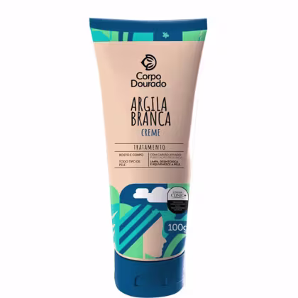 Imagem do produto Corpo Dourado Clinic Mais - Argila Creme Branca Tratamento Facial e Corporal 100g
