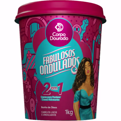 Imagem do produto Corpo Dourado Fabulosos Ondulados - Creme 2 em 1 de Pentear e Hidratação 1kg