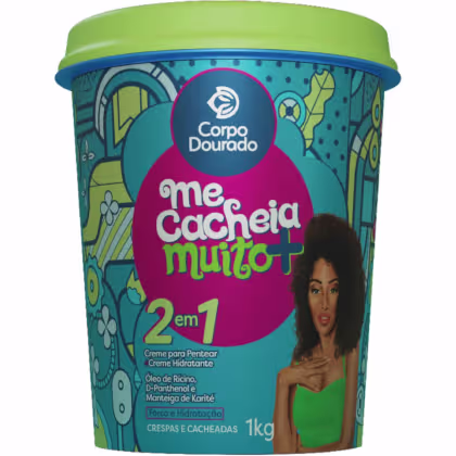 Imagem do produto Corpo Dourado Me Cacheia Muito Mais - Creme 2 em 1 de Pentear e Hidratação 1kg