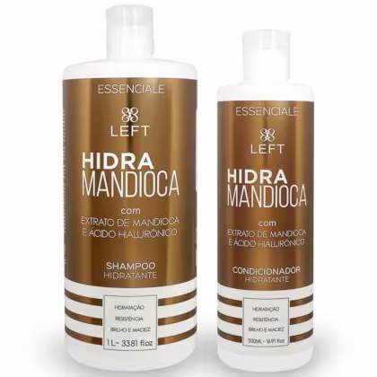 Imagem do produto Kit Hidra Mandioca Shampoo 1lt + Condicionador 500ml Pack Essenciale