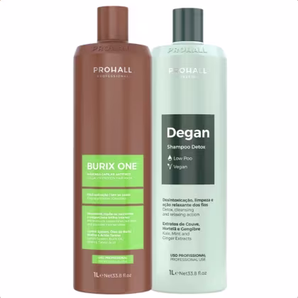 Imagem do produto Burix One Prohall 1L e Shampoo Degan Detox Limpeza Profunda