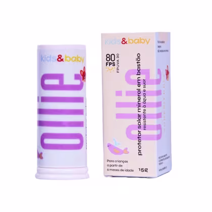Imagem do produto Ollie Kids&Baby FPS80 - Protetor Solar Facial em Bastão 15g