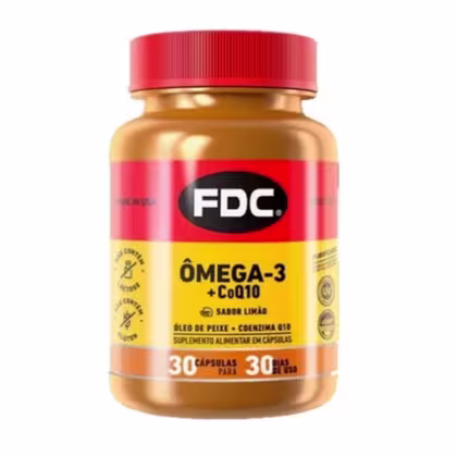Imagem do produto Omega 3 Oleo De Peixe Fish Oil + Coenzima Q10 Coq10 Fdc 30cp