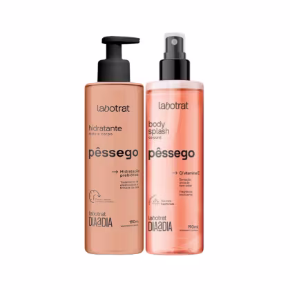 Imagem do produto KIT HIDRATANTE PESSEGO 190ML + BODY SPLASH PESSEGO 190ML - LABOTRAT