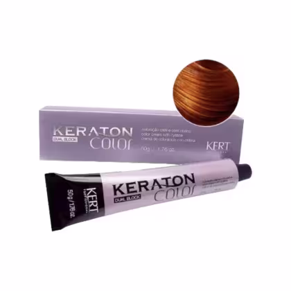 Imagem do produto Tintura Keraton Color Dual Block 7.4 Loiro Médio Cobre 50g