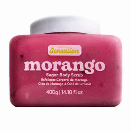 Imagem do produto Sugar Body Scrub Esfoliante Corporal de Morango Cicatribem Sensation 400g