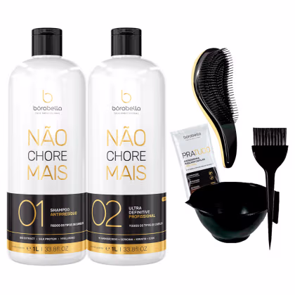 Imagem do produto Kit Borabella Não Chore Mais 2x1L +Cumbuca/Escova/Sachê