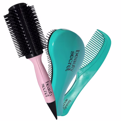 Imagem do produto Kit Beauty Secret Escova Alisamento Rosa Pente e Magica