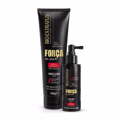 Imagem do produto Kit Mascara 250G E Loção Crescimento Força Com Pimenta Bio - Bio Extratus