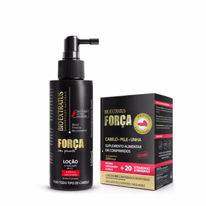 Imagem do produto Kit Loção 100ml E Suplemento Crescimento Força Com Pimenta Bio - Bio Extratus