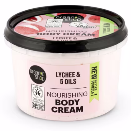 Imagem do produto Organic Shop Lichia e 5 Óleos - Creme Hidratante Corporal 250ml