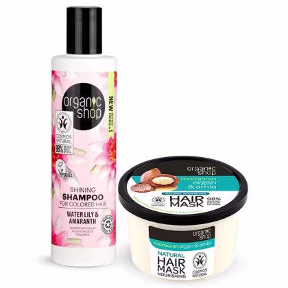 Imagem do produto Kit Organic Shop Amaranto e Lírios D'Água + Argan e Amla (2 Produtos) 