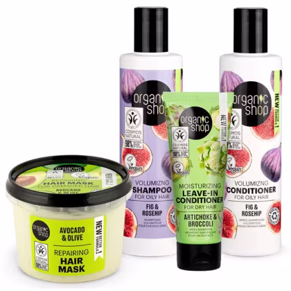 Imagem do produto Kit Organic Shop Figo Abacate Alcachofra (4 Produtos)