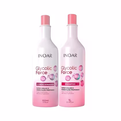 Imagem do produto Inoar Kit Glycolic Force Shampoo 1L Condicionador 800ml