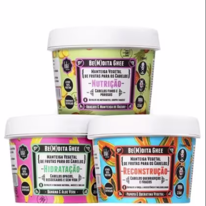 Imagem do produto Lola Be(M)dita Ghee Cronograma Capilar Kit 3 Produtos 100g