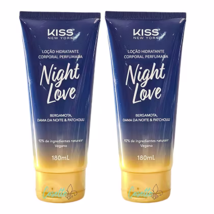 Imagem do produto Kit Kiss New York Night Love - Hidratante Corporal 180ml - 2 Unidades