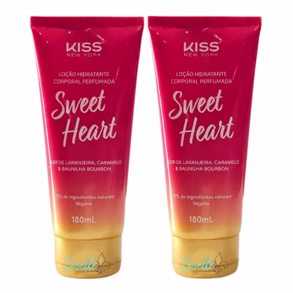 Imagem do produto Kit Kiss New York Sweet Heart - Hidratante Corporal 180ml - 2 Unidades