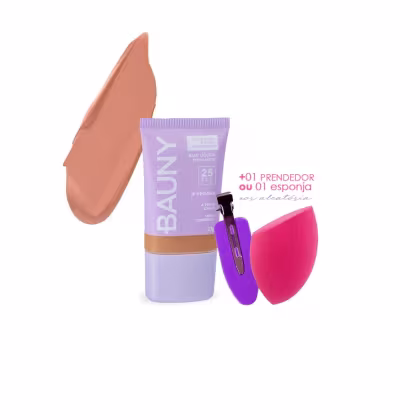 Imagem do produto Bauny Base Líquida Vegana Facial Efeito Matte Cor 080 FPS25