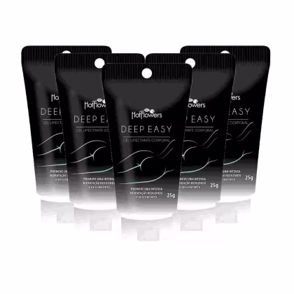 Imagem do produto Deep Easy Gel Dessensibilizante Anal Hot Flowers Kit 5 Unidades
