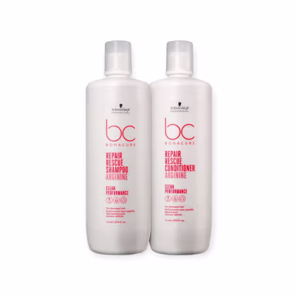 Imagem do produto Kit Schwarazkopf Bonacure Repair Rescue Shampoo 1 Litro e Condicionador 1 Litro