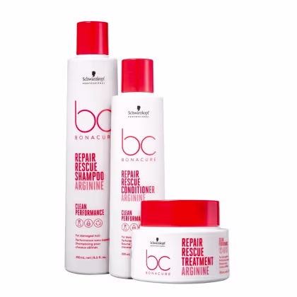 Imagem do produto Kit BC Bonacure Schwarzkopf Repair Rescue - Shampoo 250ml + Condicionador 200ml + Máscara 200g 