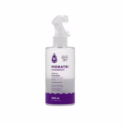 Spray fixador Oakberry, da marca Hidratei.