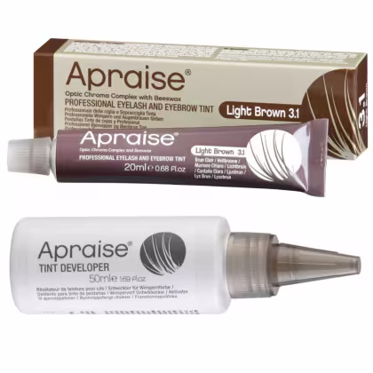 Imagem do produto Apraise Tintura de Cílios e Sobrancelha Castanho Claro 3.1 e Oxidante