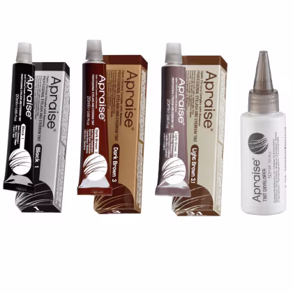 Imagem do produto Kit 3 Apraise Coloração Preto + Castanho Escuro + Castanho Claro + Oxidante