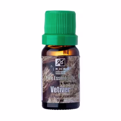 Óleo essencial de Vetiver da RHR Cosméticos.