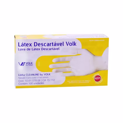 Imagem do produto Luva Látex Volk c/100un Tam. PP