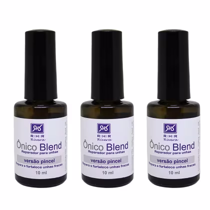 Três frascos de Reparador para Unhas RHR Cosméticos.