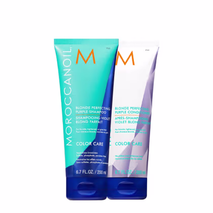 Imagem do produto Kit Moroccanoil Color Care Blonde Perfection Purple Duo (2 produtos)