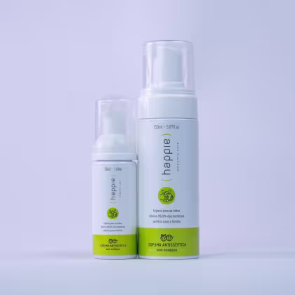 Imagem do produto Kit "Xô Bactérias" - Espumas antissépticas para mãos - 150 e 50 ml