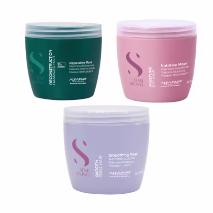 Imagem do produto Kit Cronograma Capilar Alfaparf Semi Di Lino Anti Frizz  Grande