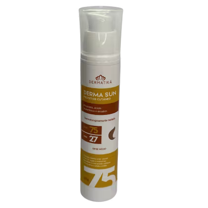Protetor Solar Derma Sun Bege Médio, da marca Dermatiká.